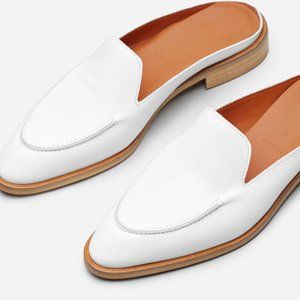 Everlane Modern Loafer Mule - White (Size 9)